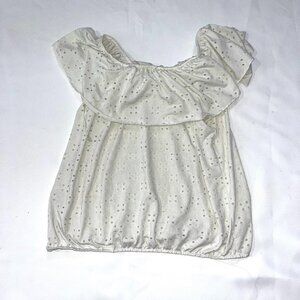 White Off Shoulder Blouse Size S